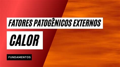 Fatores Patogênicos Externos CALOR YouTube