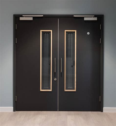 Double Door, FD60, With Vision Panel - Fire Door | Dorplan | NBS BIM