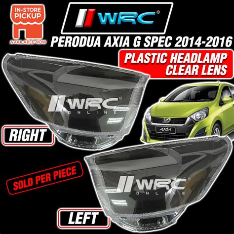 Perodua Axia G Spec Plastic Headlamp Clear Lens Pc