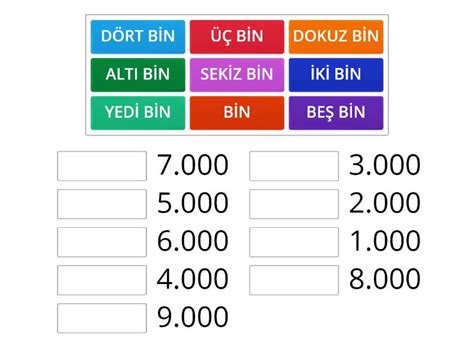 4 BASAMAKLI SAYILAR III Match Up