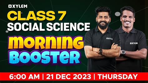 Class 7 Social Science Morning Booster Xylem Class 7 YouTube