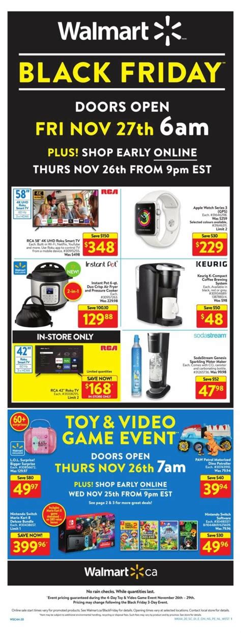 Walmart Black Friday Flyer Deals 2020 Canada