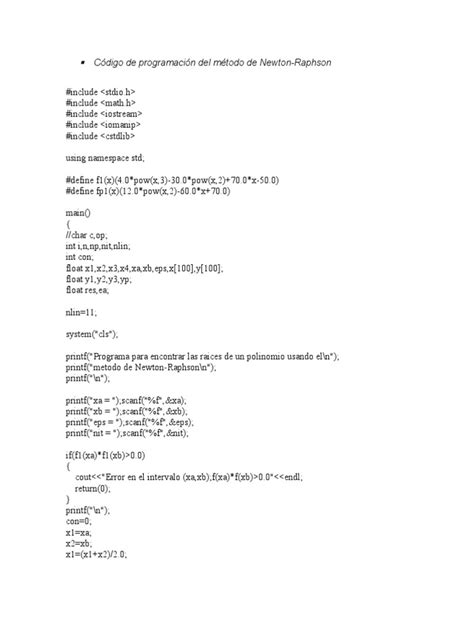 Pdf M Todo De Newton Raphson Dokumen Tips