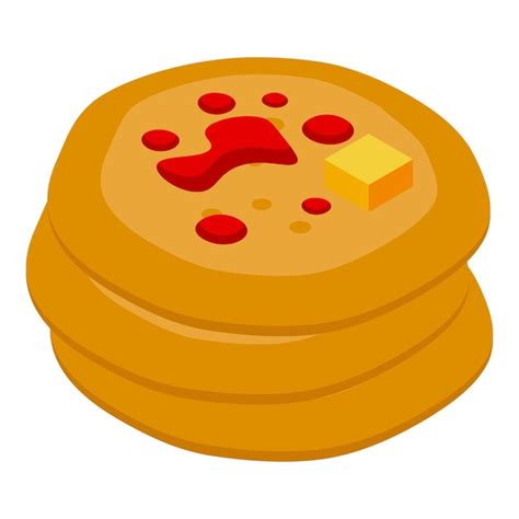 Premium Vector Pancakes With Maple Syrup Icon Isometric Vector Sweet