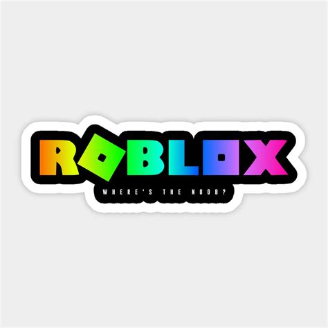 Roblox Rainbow Sticker - Funny Gaming Gift