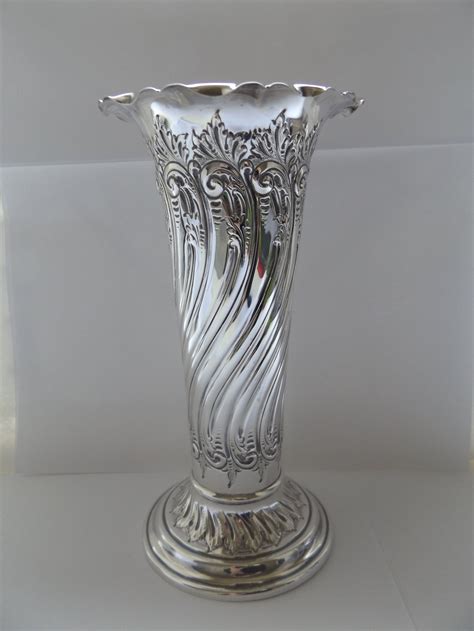 Stunning Large Victorian Silver Vase