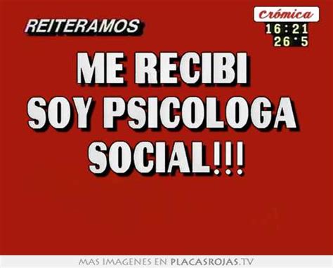 Me recibí soy psicóloga social Placas Rojas TV