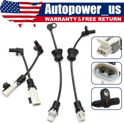 4 Abs Wheel Speed Sensor Front Rear Left And Right For Captiva Sport Equinox Xl 7 Ebay