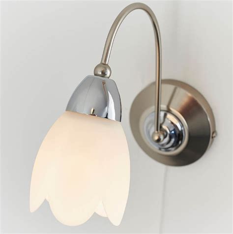 Petal Satin Chrome Wall Castle Lighting