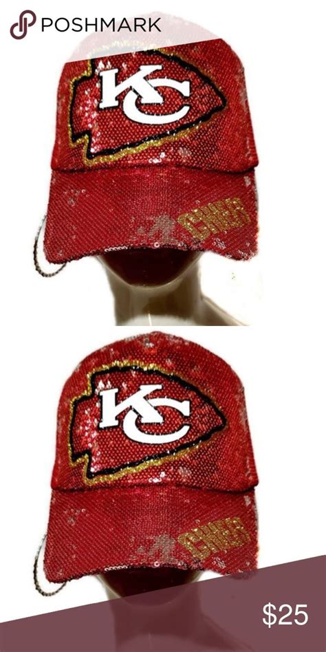 Kansas City Chiefs Red Sequin Cap New Red Sequin Kansas City Chiefs Red