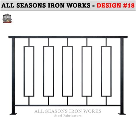 Steel Guardrail Designs | All Seasons Iron Works