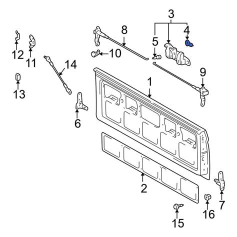Toyota Oe 6975920110 Tailgate Latch Rod Clip
