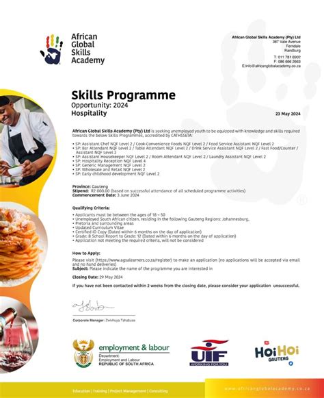 African Global Skills Academy Is Seeking Individuals To Be Trained For