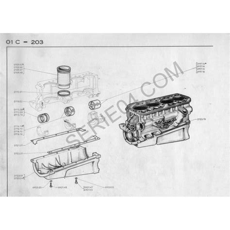 Kit Chemises Pistons Pour Peugeot 203 403 Q3A D3A D4A D4B