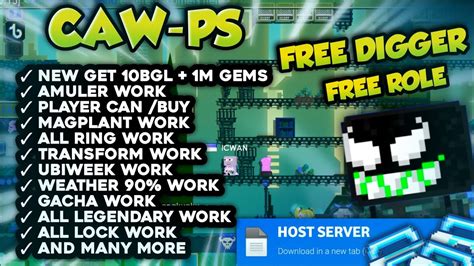 FREE ROLE VERSI TERBARU GROWTOPIA PRIVATE SERVER 2023 BEST GTPS