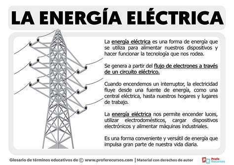 Qu Es La Energ A El Ctrica