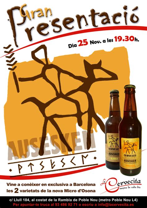 Cerveza Artesanal en Catalunya Presentación Ausesken a La Cervecita