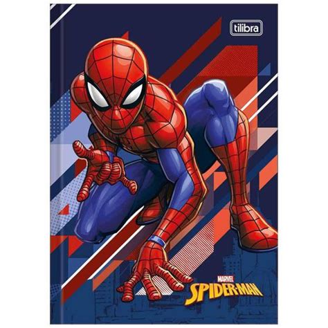 Caderno Brochurão Homem Aranha 80 Folhas Tilibra Caderno Brochura