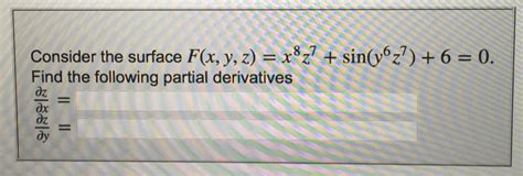 Solved Consider The Surface F X Y Z X Z Chegg