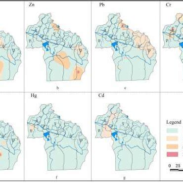 Spatial Distribution Map Of Heavy Metals In Soil In Altay Prefecture