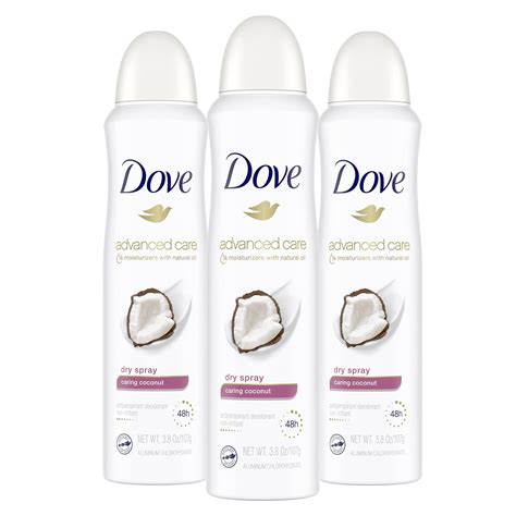 Dove Advanced Care Dry Spray Antiperspirant Deodorant Caring Coconut