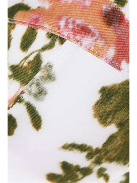 Erdem Chun Floral Print Bikini Top Net A Porter