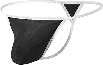 Amazon Haswechys Mens Thong Underwear Sexy G String T Back Thongs Big Ball Pouch Bikini