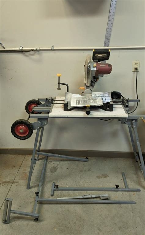 Chicago Electric 10 Compound Slide Miter Saw W Laser Guide