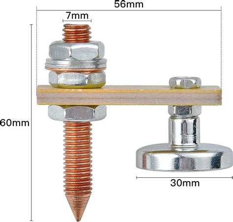 High Suction Magnetic Grounding Clip Copper Tail Welding Accessories