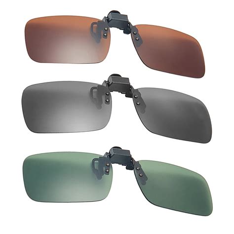 FRCOLOR 3Pcs Polarized Clip-on Sunglasses Rimless Sunglasses for Prescription Glasses - Walmart.com