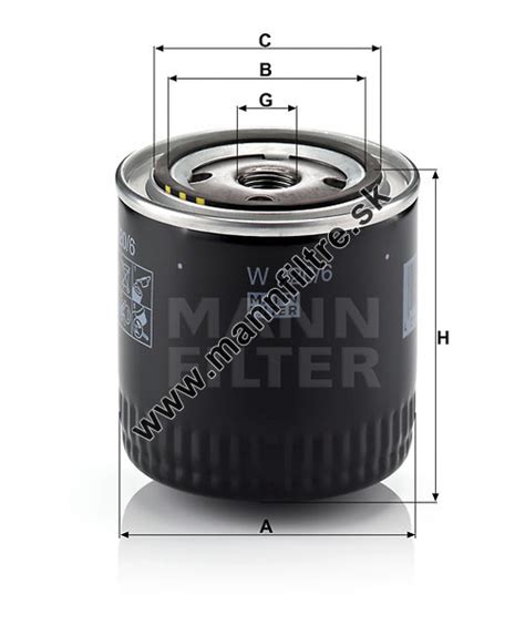 Olejový filter MANN FILTER W 920/6 | MANN FILTRE.sk