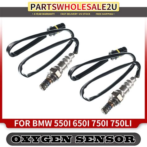 2x Downstream O2 Oxygen Sensor For Bmw 550i 650i 750i 750li 760li Alpina B7 44l Ebay