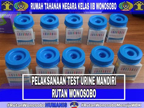 Pelaksanaan Tes Urine Mandiri Pegawai Dan WBP Rutan Wonosobo Rumah