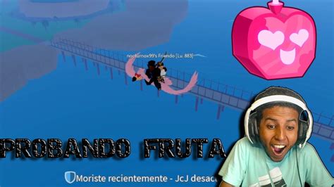 Probando Fruta Del Amor ️ 🎁 Blox Fruits Roblox Bloxfruits Youtube