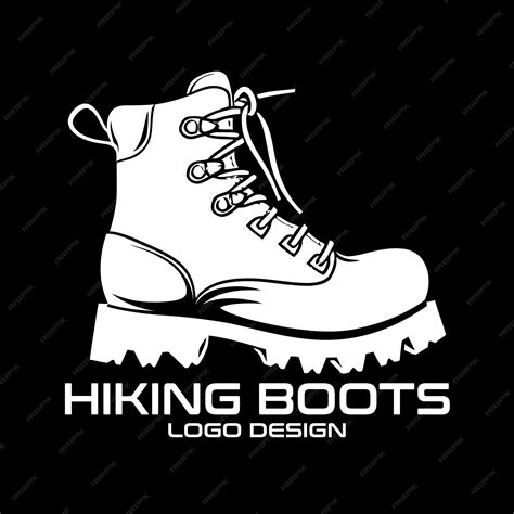 Premium Vector Hiking Boots Vector Logo Design