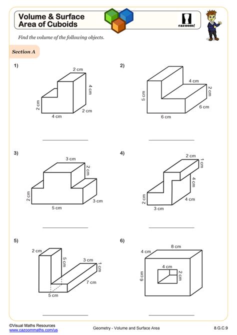 Volume Of 3d Shapes Worksheet Fun And Engaging 8th Grade Pdf Worksheets Library