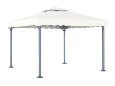 Gazebo Tenda de recepção 300x300 cm alumínio creme PT468534