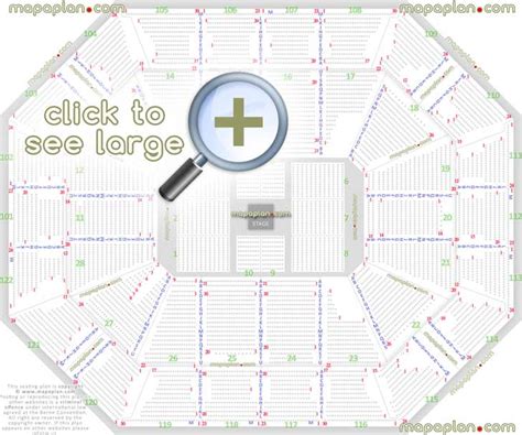 Mohegan Sun Arena Seat And Row Numbers Detailed Seating Chart Uncasville