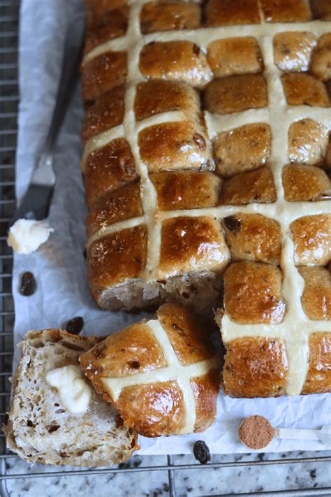 The Best Sourdough Hot Cross Buns Recipe Simplicity And A Starter