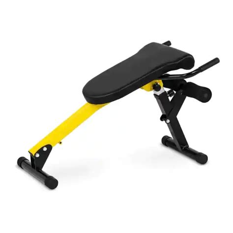 Banc De Musculation R Glable Pliable Fitness Multifonction Lombaires