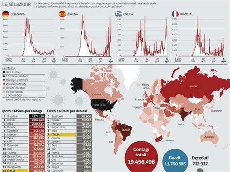 Coronavirus La Mappa Dei Contagi Nel Mondo Risalgono Spagna E Francia