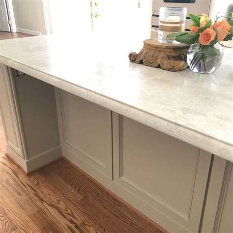 Benjamin Moore Stone Hearth On A Kitchen Island In 2024 Beige Kitchen