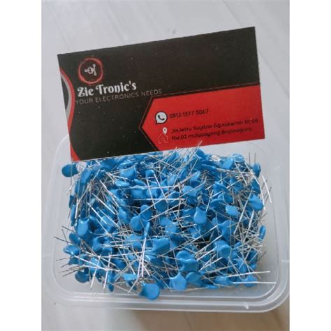 Jual 10 Pcs Capacitor Ceramic 1 KV Keramik Kapasitor 1 KV Warna Biru