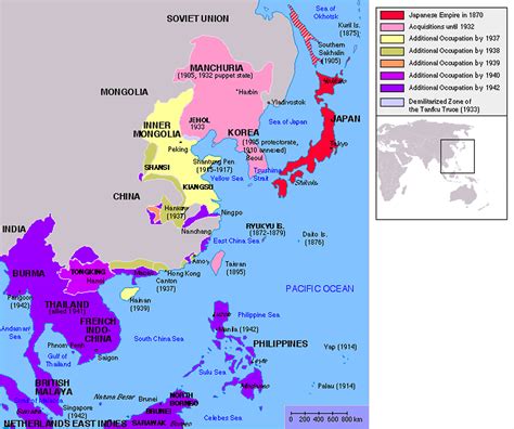 List Of Territories Occupied By Imperial Japan Wikipedia