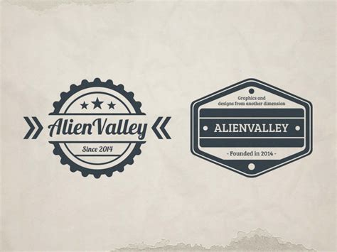 2 Free Vintage Logo Templates (PSD)