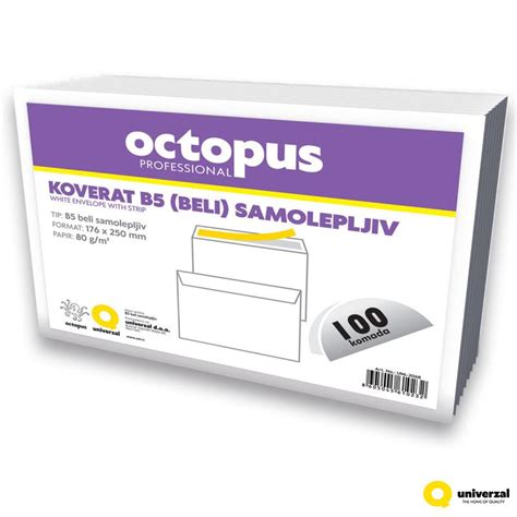 KOVERAT B 5 BELI BP 100 1 SAMOLEPLJIVI UNL 2068 Univerzal