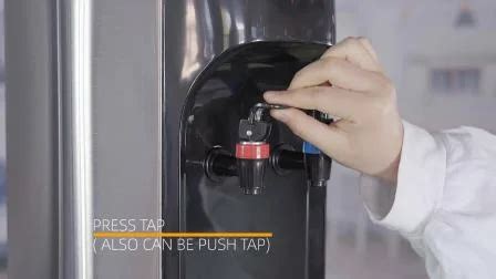 Standing Hot Warm Cold Water Dispenser With Toughened Glass And Storage Refrigerator Cabinet