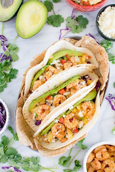 Caribbean Jerk Shrimp Tacos Inside BruCrew Life