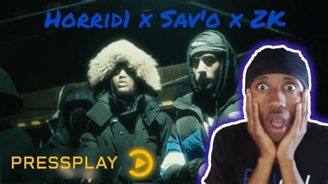 Horrid1 X Sav O X Zk Gorillas Music Video Pressplay Reaction Youtube