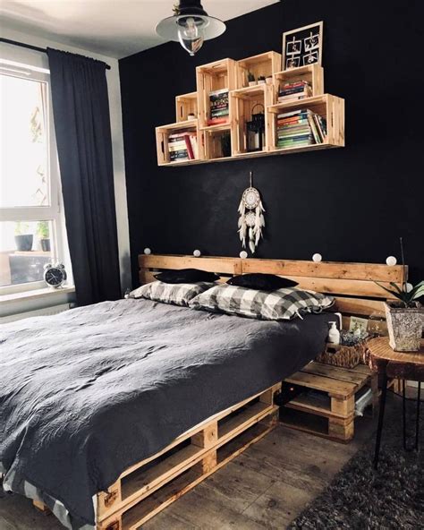 50 Adorable Pallet Bed Ideas You Will Love Crafome Pallet Home